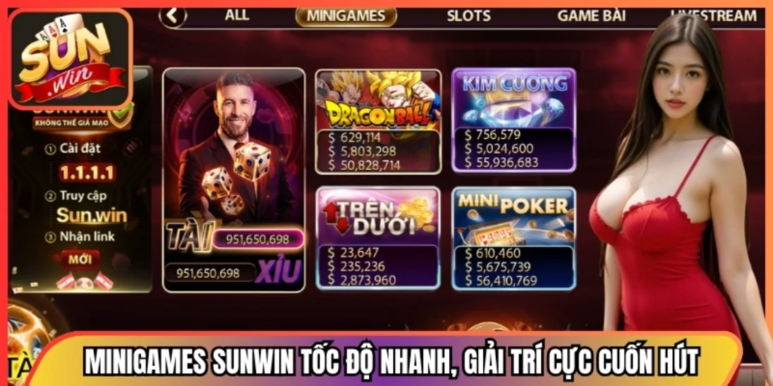Minigames Sunwin tốc độ nhanh, giải trí cực cuốn hút
